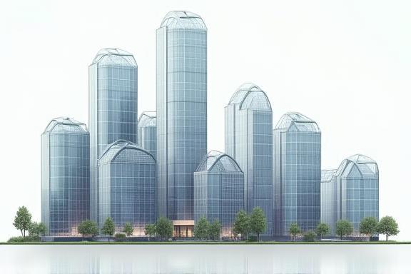 Abstract image representing corporate structure and growth.