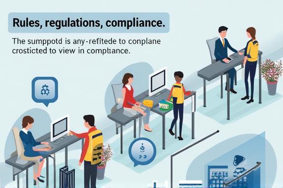 Abstract image representing rules, regulations, and compliance.